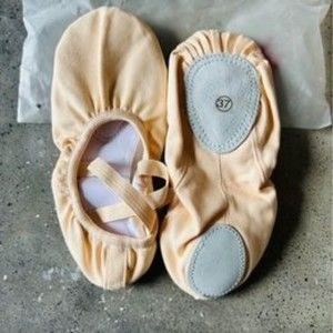 NEW Canvas BALLET PINK ballet flats_37